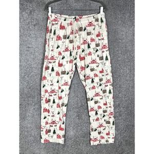 Burts Bees‎ Baby Winter Country Christmas Family Pajama Pants Mens Size Large
